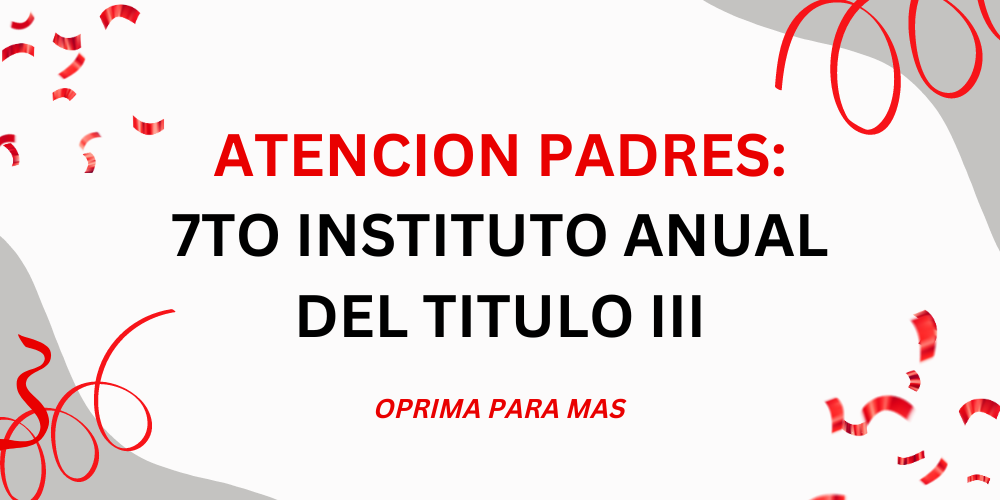 Instituto Anual Del Titulo III