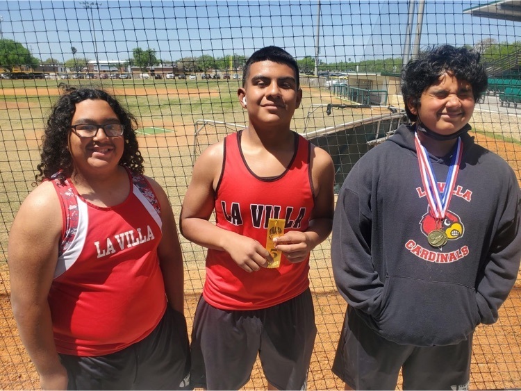 La Villa Cardinals Track & Field competing at the District Meet La