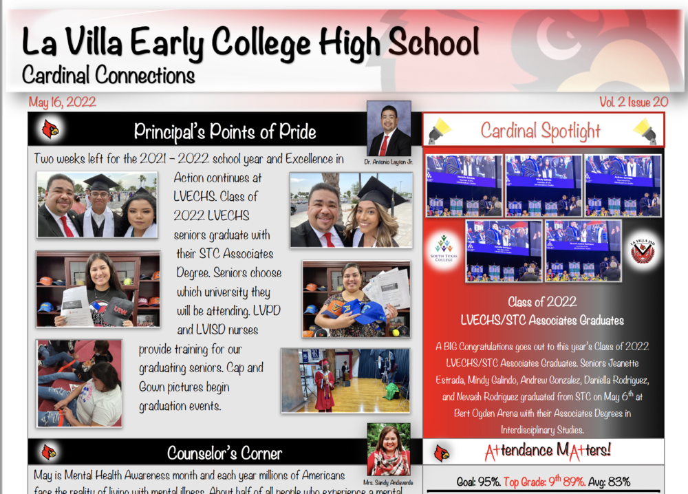 newsletter-cardinal-connections-v2-issue-20-la-villa-early-college