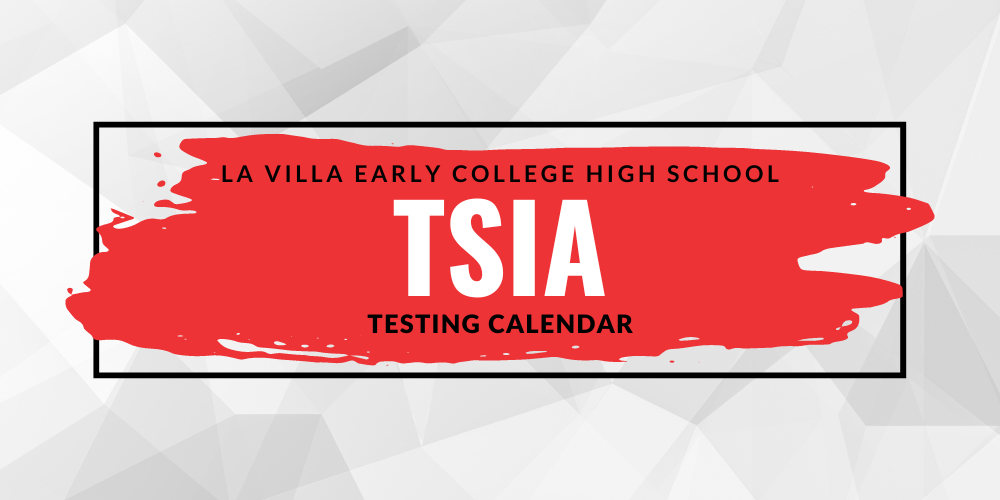 TSIA Testing Calendar