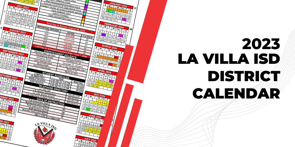 La Villa ISD 2023-2024 District Calendar