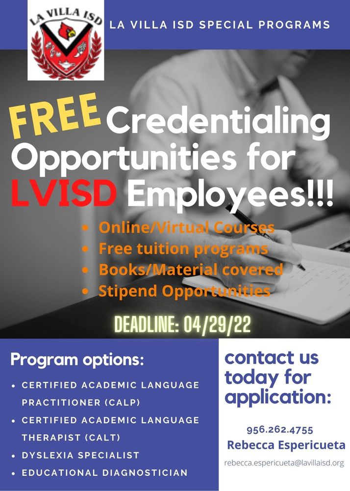 Credentialing Opportunities