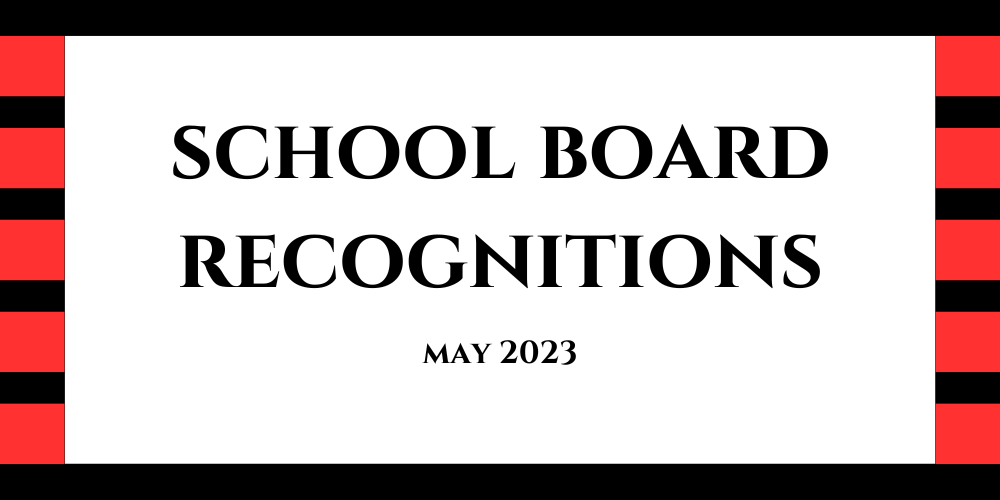 School Board Recognitions