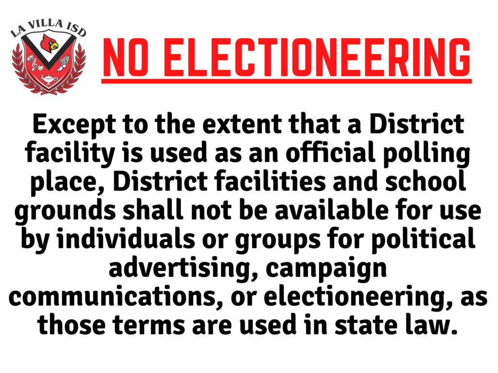NO Electioneering